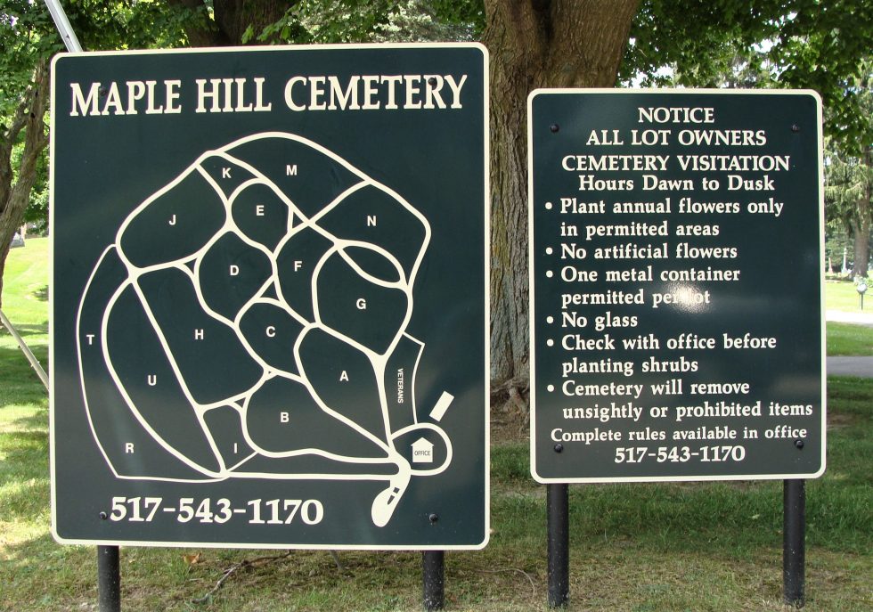 Section Map | Maple Hill Cemetery